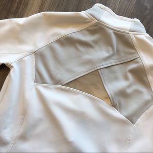 Athleta Jackets & Coats - Athleta Lunar Half-Zip in White Athleta Jackets & Coats - Athleta Lunar Half-Zip in White